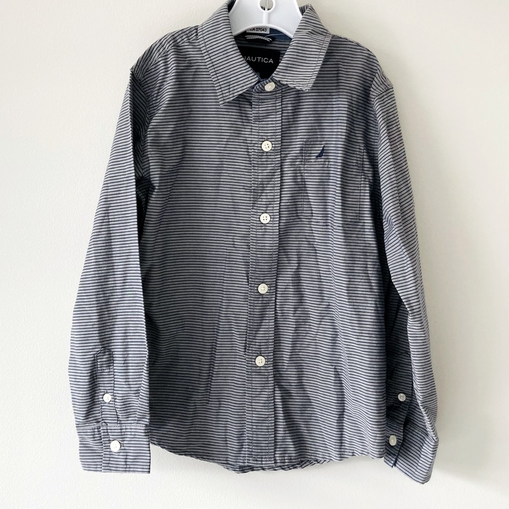 Nautical Youth Boys Button Down Dress Shirt